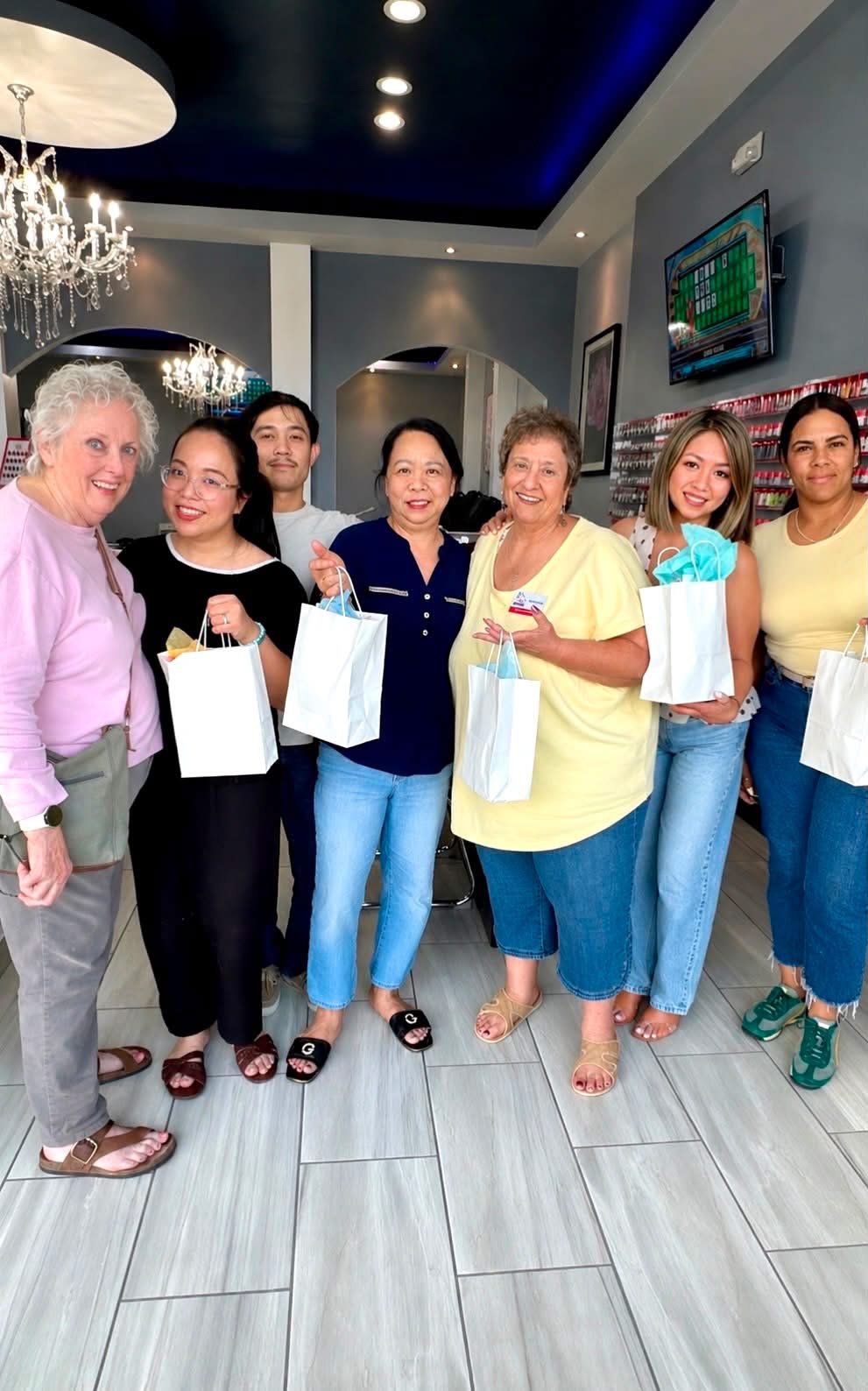 Happy guests at La Bella Nail and Spa