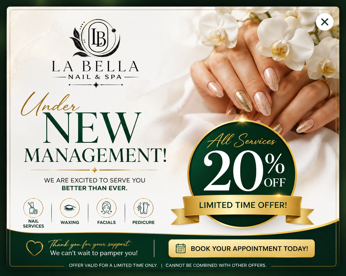 La Bella Nail & Spa special promotion
